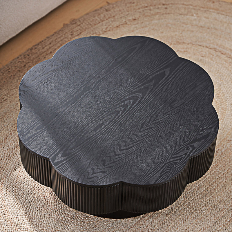Coffee Table with Storage, Black