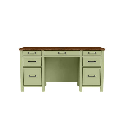 Rustic Sierra Executive Solid Wood Computer Desk