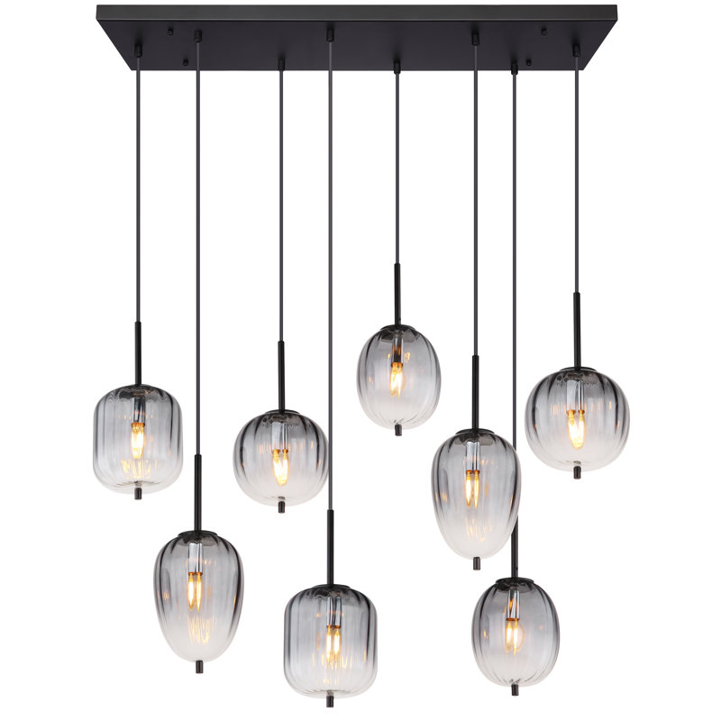 Nezar 8 - Light Matte Black Pendant
