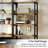 Jayger Industrial Bookcase with File Cabinet Drawers-2061042476-2059546082