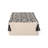 Kiki Rectangular Pouf, Natural Black