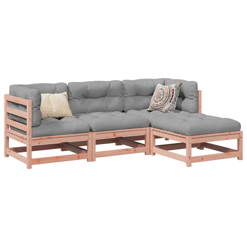 Tardun 70cm Wide L-Shaped Patio Sofa, Brown