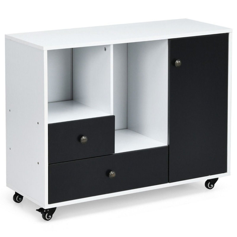 90cm Wide 2 -Drawer Mobile File Cabinet