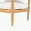 Chaise longue en bois d'acacia avec coussin moelleux-1415391619