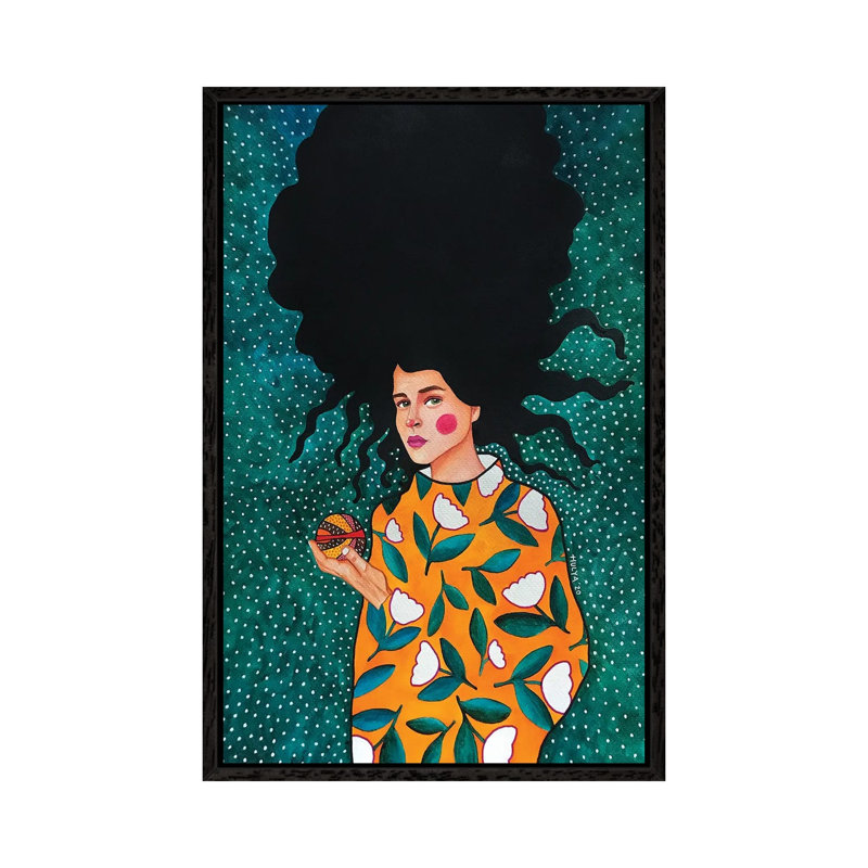 Simple Yet Surprisingly 1 Piece Painting on Canvas, 66.04 cm H x 45.72 cm W, Black Framed