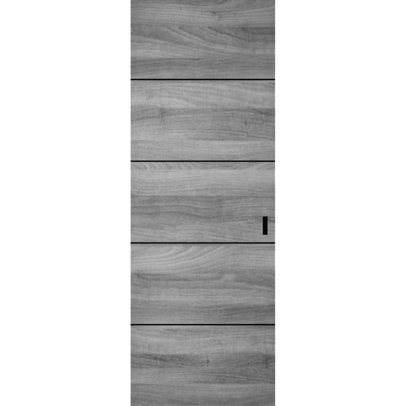 Grange cachée | Planum 0015 | Portes robustes avec finition | Ensemble coulissant Magic, Frêne gingembre, 42 po x 80 po