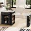 Îlot de cuisine 80,7 po avec table extensible, table de salle à manger avec tiroirs et armoire à double porte-716500441