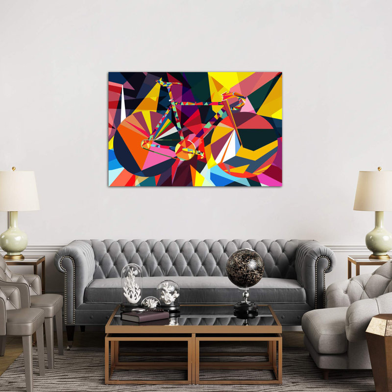 Polygon Fixie - Wrapped Canvas Print, 66.04 cm H x 45.72 cm W x 3.175 cm D