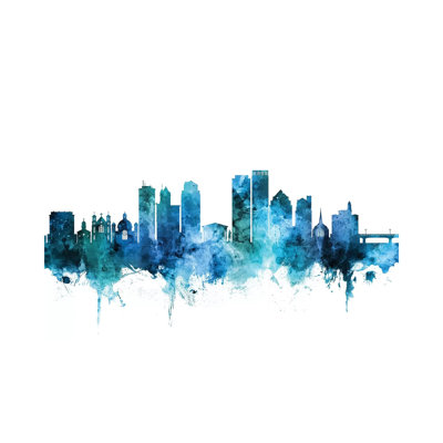 Dayton, Ohio Skyline by Michael Tompsett - Wrapped Canvas Gallery-Wrapped Canvas Giclée
