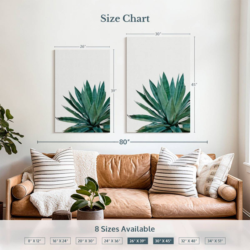 Harnek Agave Cactus, 39" H x 26" W