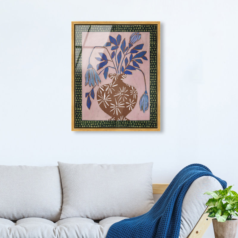 Verdant Stillness Acrylic Painting Print, 37"H x 31"W, Gold Floater Frame