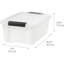 13 bacs de rangement en plastique empilables avec couvercle, 13 pte, sans BPA,  - solution d'organisation discrète, loquets, contenants emboîtables durables, poignée à tirer sécurisée