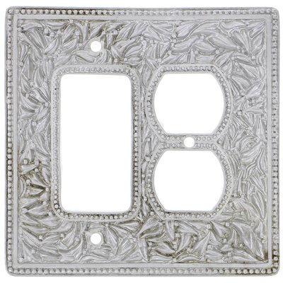 San Michele Patterned 2 - Gang Combination Plate Combination Wall Plate