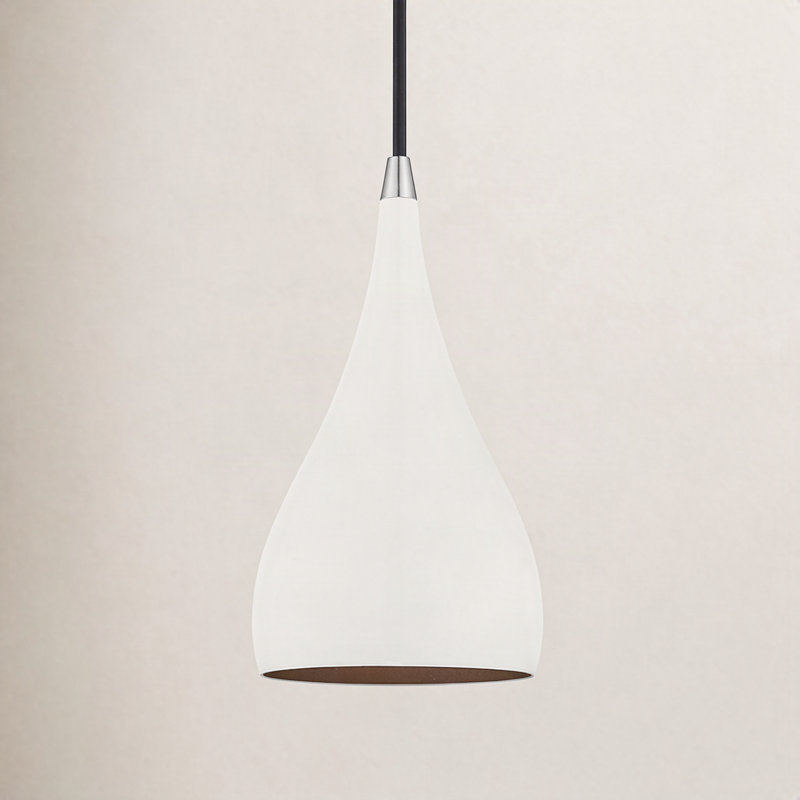 Schultz 1 - Light Single Pendant, Shiny White