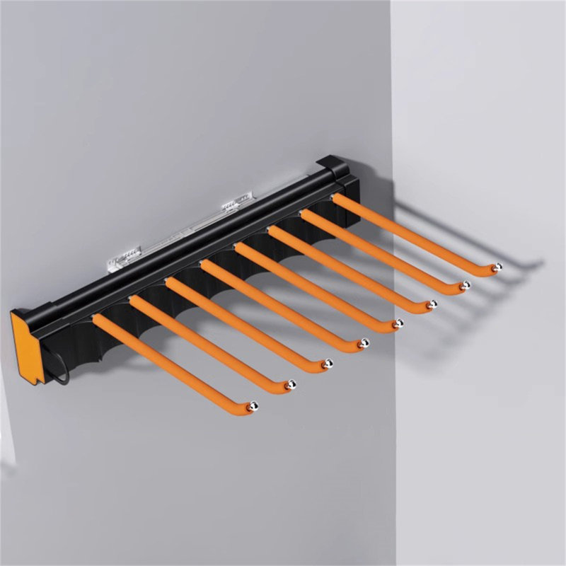 Sideglide Single-Row Side-Mounted Pants Rack, 3.5" H x 14.17" W x 18.11" D