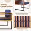 Ensemble de conversation de patio pour 2 personnes avec coussins Brennox