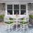 Tihomir Round Metal Outdoor Bar Table With Umbrella Hole , 35.38'' in. W 35.38'' in. D-779554636