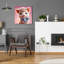  «Cute Pink Pig» par Rey Klimt, art mural en verre acrylique-78382151