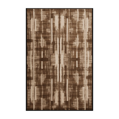 Tapis abstrait lavable à la machine