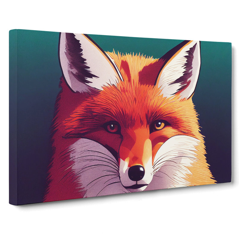 A Lush Fox - Wrapped Canvas, 40cm H x 60cm W x 3cm D