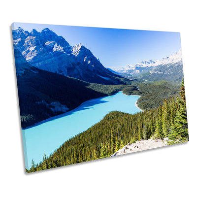 Canadian Rockies Landscape - Wrapped Canvas Print