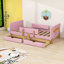 Lit plateforme avec tiroirs de rangement, garde-corps, tablette et crochets-1414244700-1414244703