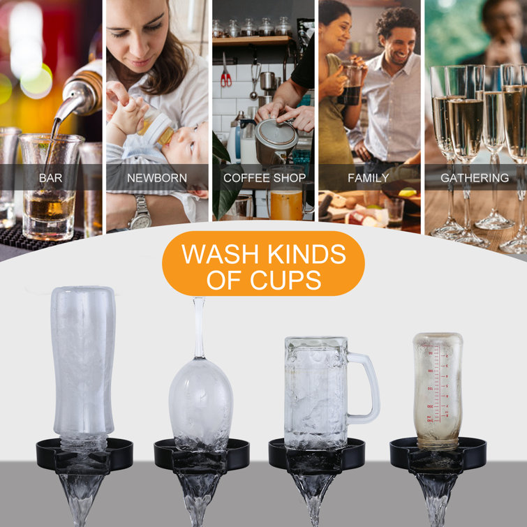 WOWOW Rince-verre pour évier de cuisine, laveuse de tasses pour évier et  Commentaires - Wayfair Canada