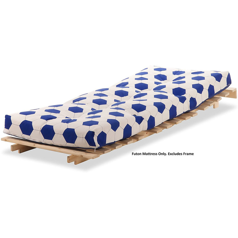 Anders 10cm Futon Mattress, Blue, Small Single