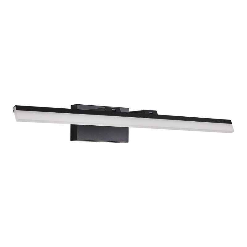 Luminaire de salle de bain moderne à DEL de 32 pouces - Élégante applique murale en métal noir pour miroir, vestiaire ou lavabo