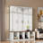Farmhouse Hall Tree With 4 Hidden Hanging Hooks, Seating Bench, Storage Cabinet And Open Compartment-496267974