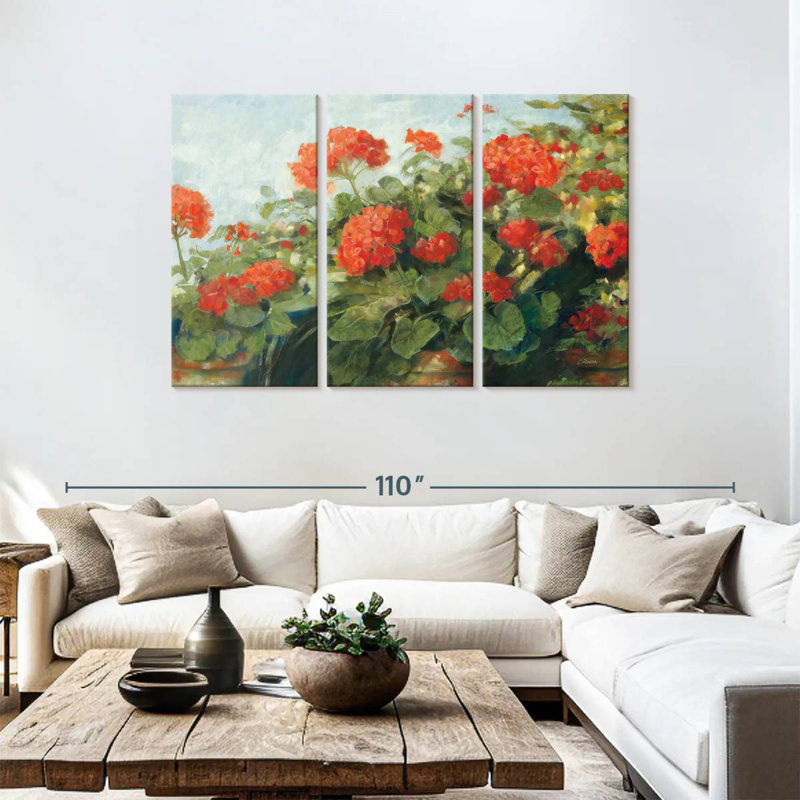 Harnek Geranium Wave, 48" H x 74" W