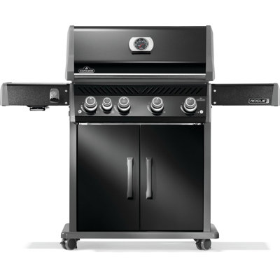 Rogue PRO 525 4-Burner Grill with Infrared Side Burner and Cast Iron Cooking Gr