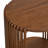 Estie Round Wood Slatted End Table With Open Shelf-227138998