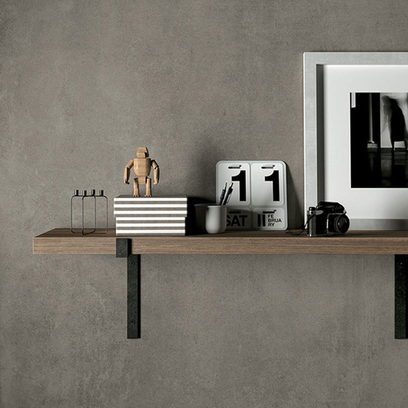 Absolute 24" x 48" Porcelain Field Tile, Dark Gray