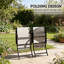 Ensemble de 2 chaises d'extérieur pliantes-143785063