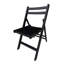 Chaises pliantes en bois à lattes pliables - noir, ensemble de 4, style pliable