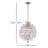 Gillespie 3 - Light Brushed Champagne Unique Geometric Chandelier with Crystal Accents