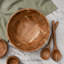 LuxeDesigns  Handcrafted Wooden Salad Serving Utensils Set - Natural Mango Wood