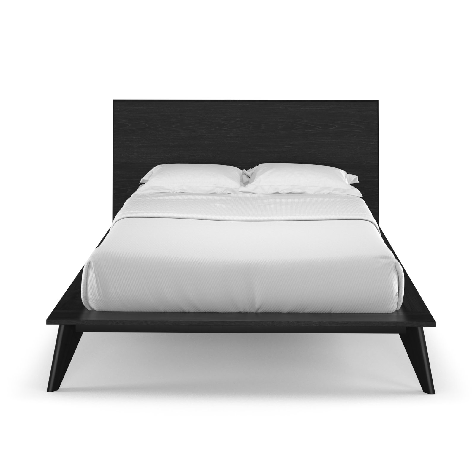 Florian Platform Bed, Black, Full / Double