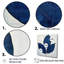 Silhouette de feuilles bleues saphir I-348335393-348335395