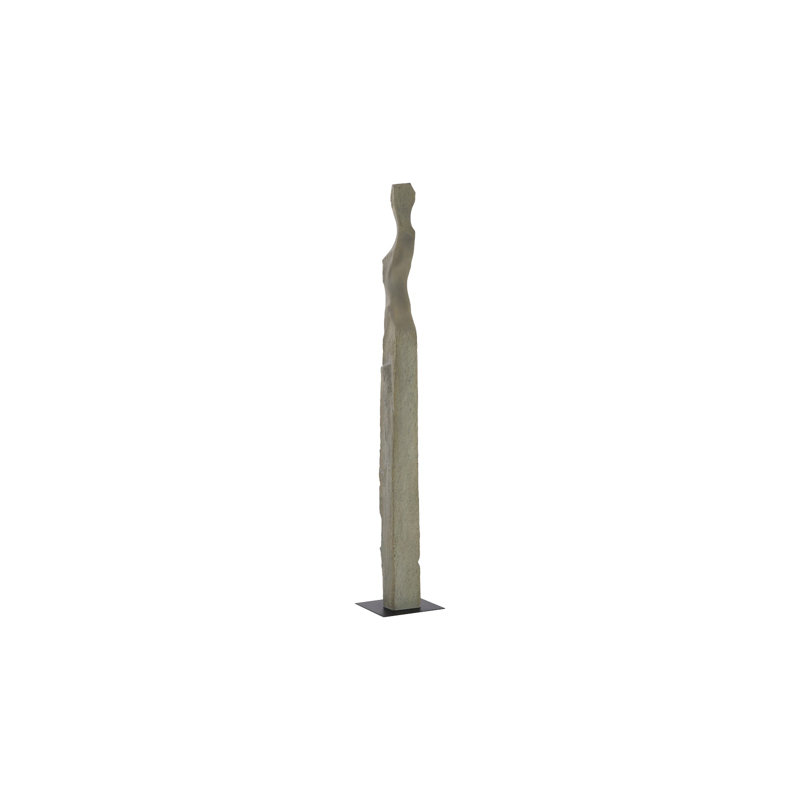 White Stone Cast Women Statue, Gray