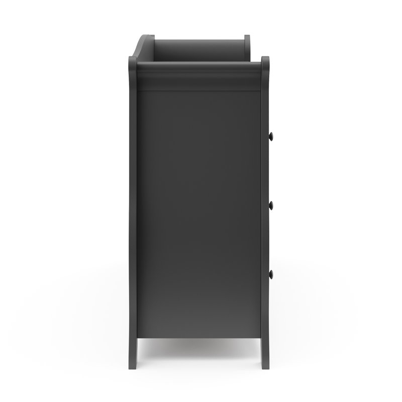 Gray Double Nursery Dresser with Six Drawers