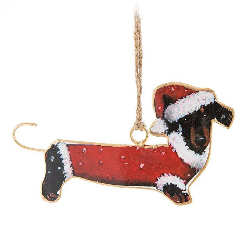 Ornement festif Dachsund