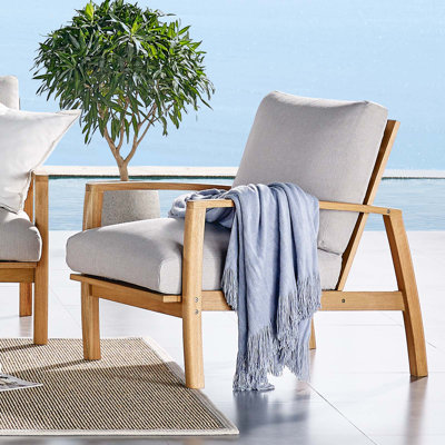 Fauteuil de jardin en bois d'eucalyptus Orlean