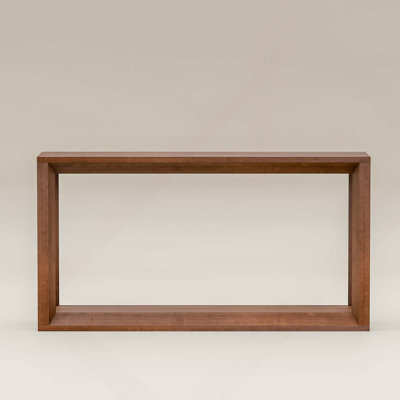 Solid Wood Veneer Console Table With Ample Storage And Sturdy Construction For Entryway & Living Room