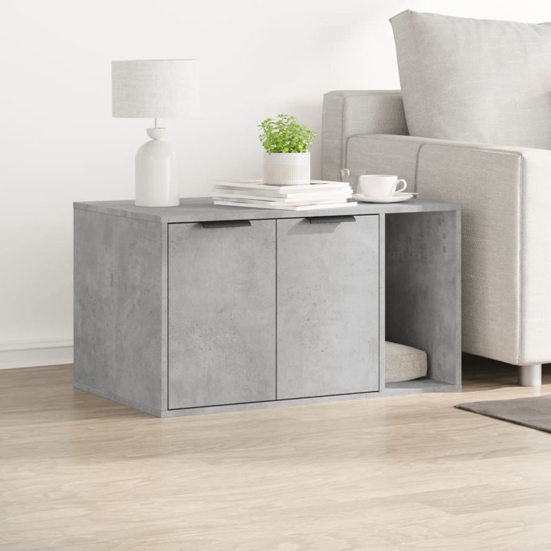 Engineered Wood Stocking Holder, Concrete grey