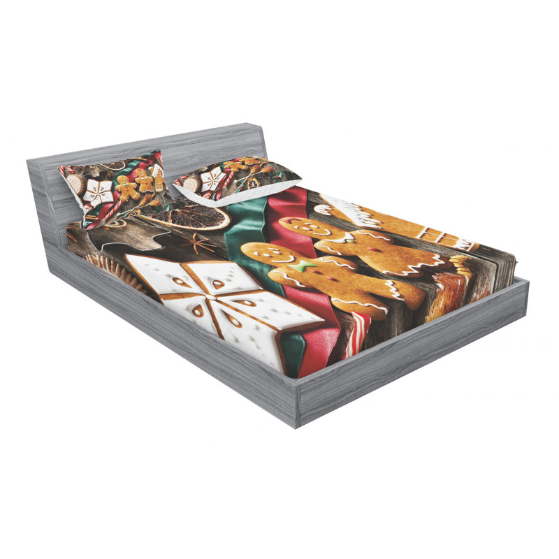 Microfiber Sheet Set, Queen Sheet Set with Fitted Sheet