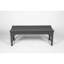 Banc de cour arrière en gris - résistant aux intempéries, protégé, capacité de 500 lb, balcon relaxant, bistro charmant-692848532