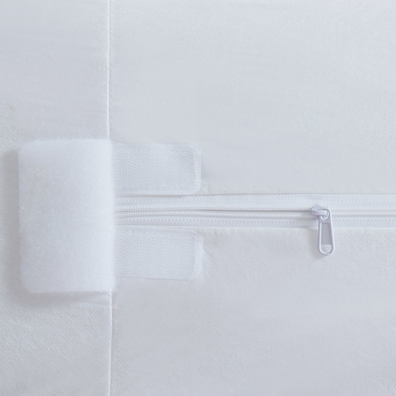 Protège-matelas à fermeture à glissière tout-en-un avec literie Block Blocker®, blanc, double, Double