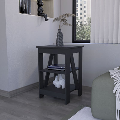 Table d'appoint Clio, avec deux tablettes